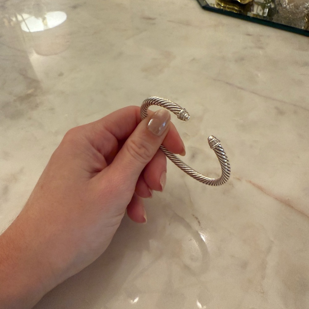 David Yurman Silver Cable Bracelet
